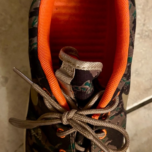 Nike Men’s Camouflage Sneakers - Black and Orange - Picture 2 of 5